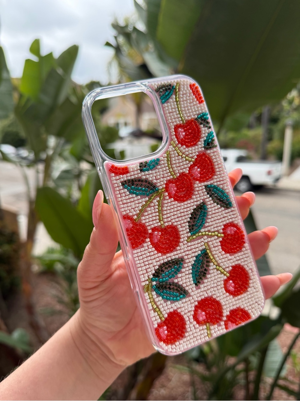 MVMT Cherry Beaded iPhone case